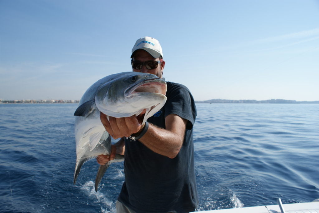 Miguel con un buen ejemplar de palometon