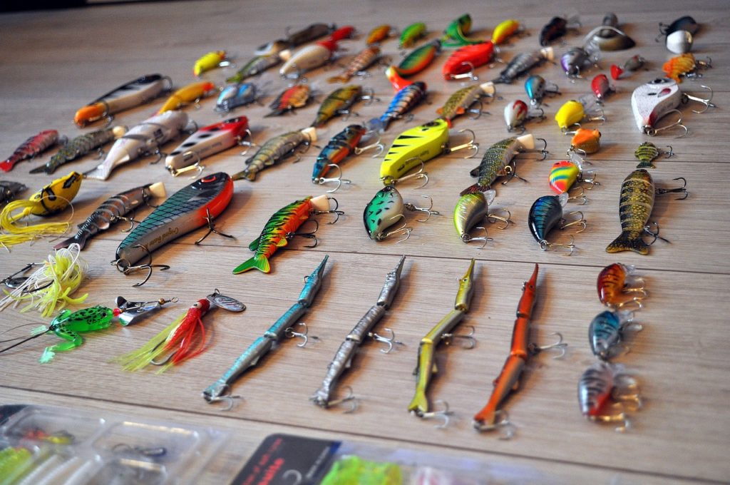 Lure selection from Cancun tackle shop